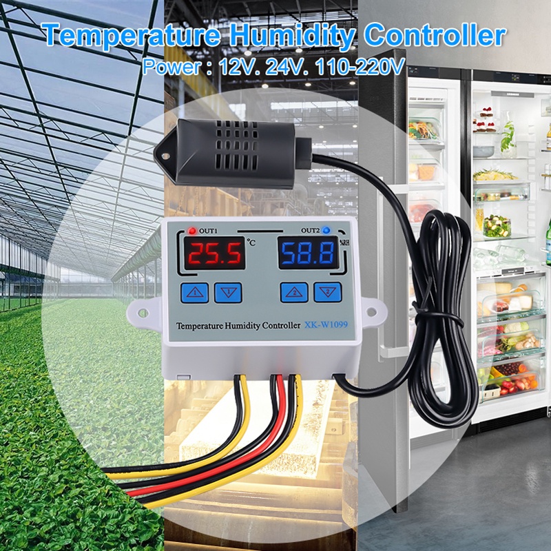 1PCS Humidistat ไข่ Incubator ความชื้นอุณหภูมิ Controller Regulator เครื่องวัดอุณหภูมิเครื่องวัดความ