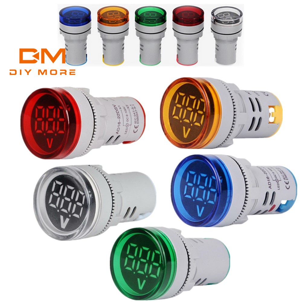Diymore 6133A LCD เครื่องวัดแรงดันไฟฟ้า และไฟฟ้า สองสาย 8V-100V โวลต์มิเตอร์ ดิจิทัล จอแสดงผล ดิจิทัล เครื่องวัดไฟฟ้า แบตเตอรี่ แสดงระดับ