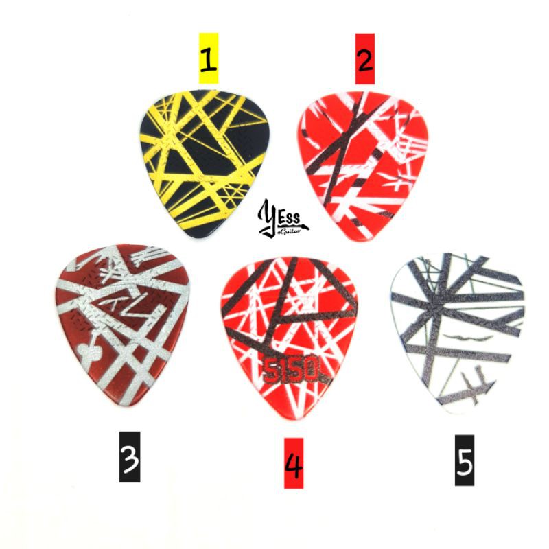 ปิ๊กกีต้าร์ Dunlop EVH Eddie Van Halen Nylon Standard Max Grip หนา 0.60 มม.  ปิ๊ก pick