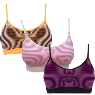 BeCharming Stripe Sport Bra