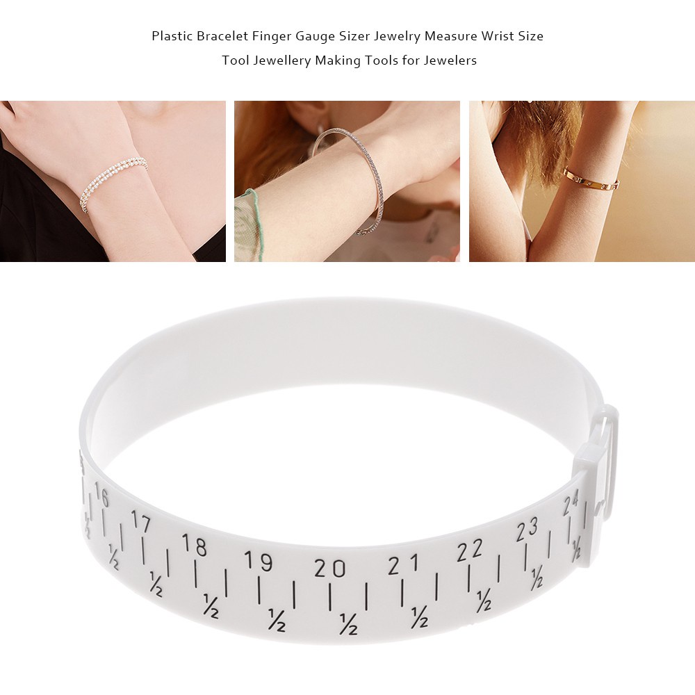 Melodg เครื่องมือวัดขนาดข้อมือ พลาสติก 15-25 ซม. คุณภาพสูง สําหรับวัดขนาดสร้อยข้อมือ กําไลข้อมือ เครื่องประดับ งานแต่งงาน ผู้ชาย และผู้หญิง