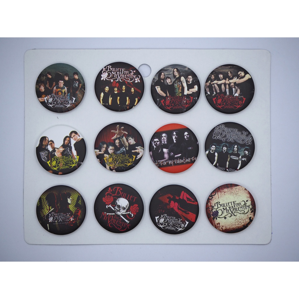 เข็มกลัด Bullet for My Valentine บูเลตฟอมายวาเลนทาย (Badge Set)