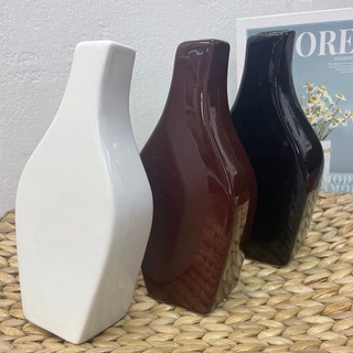 แจกัน v.314 มินิมอล แจกันเซรามิก ตกแต่งห้อง minimal ceramic vase