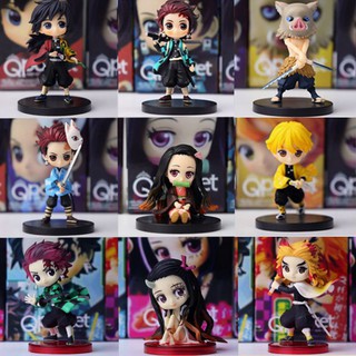 โมเดล ดาบพิฆาตอสูร kimetsu no Yaiba ความสูง 7-8 Cm. เก็บปลายทางได้