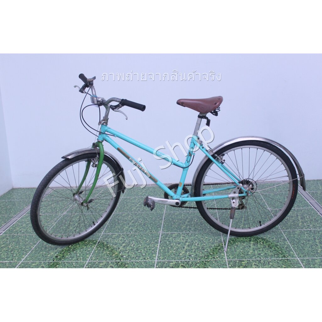 จักรยานญี่ปุ่น - ล้อ 26 นิ้ว - มีเกียร์ - สีฟ้า [จักรยานมือสอง]