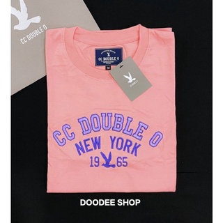 เสื้อยืดสีหวาน งานปัก-งานป้าย CC-OO No.48 มี5สี ขาว ดำ ม่วงอ่อน โอรสอ่อน เขียวมินท์ (S M L XL)
