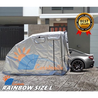 เต็นท์จอดพับเก็บได้ CARSBRELLA  รุ่น RAINBOW SIZE L สำหรับรถขนาดกลาง  - ใหญ่ ปกป้องฝุ่นและสิ่งสกปรกทุกชนิด