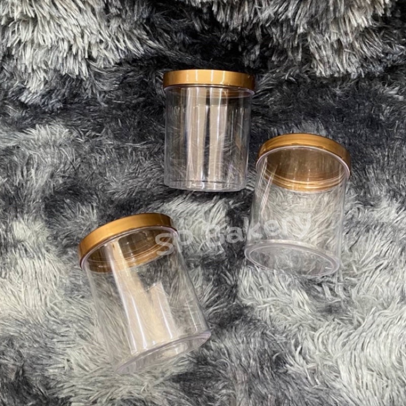 No.0754 กระปุกใส+ฝาทอง ขนาด 450 ml. - รูปที่ 2