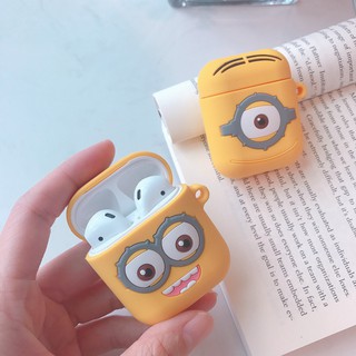 เคสป้องกัน ลายการ์ตูนมินเนี่ยน สำหรับหูฟังบลูทูธไร้สาย airpods 1/2