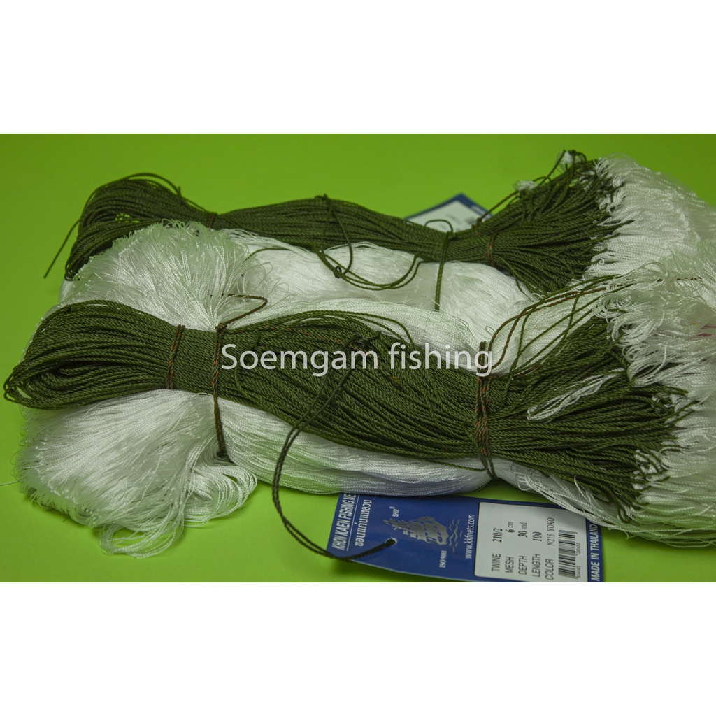 ตาข่าย(ด้ายไนล่อน)ดักปลาข่ายด้ายไนล่อนมองด้ายข่ายด้ายไนล่อนรุมปลิว(มองปลิว)++ด้ายรัง2ลึก30ตา - รูปที่ 3