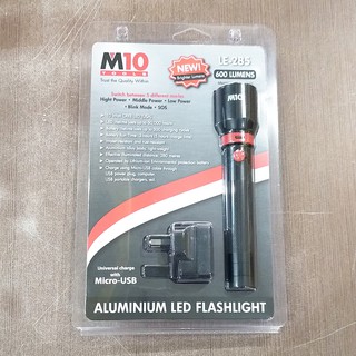 M10 LE-285 ไฟฉาย LED อลูมิเนียม ชาร์จไฟได้