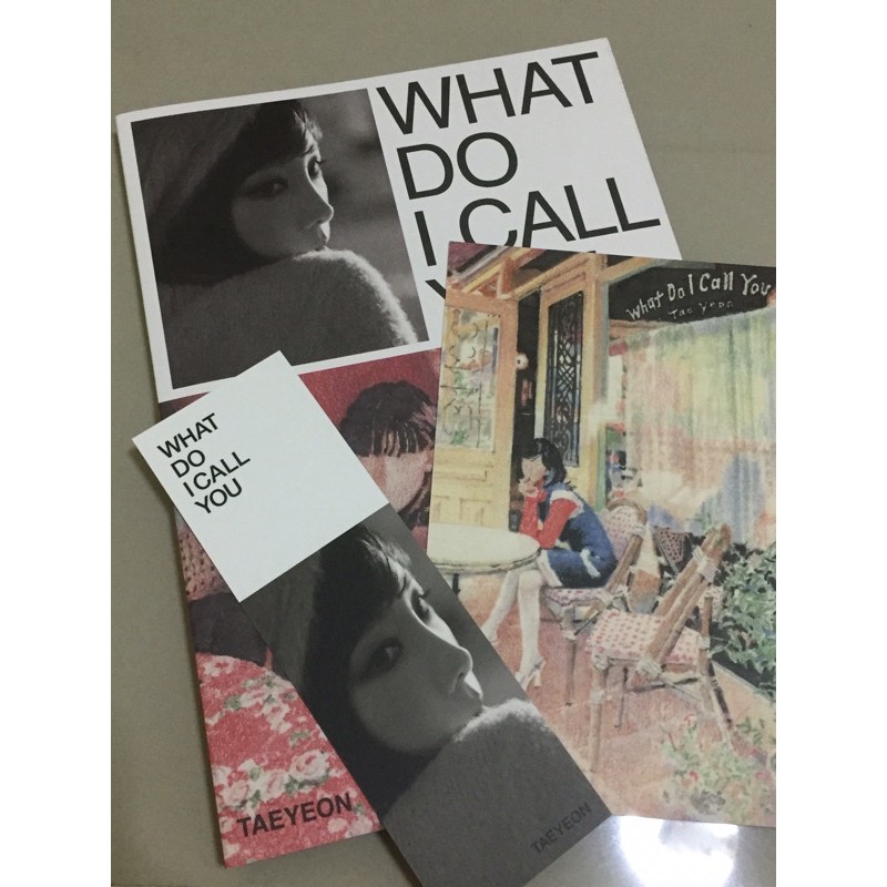 what do i call you album taeyeon อัลบั้มเปล่าแทยอน