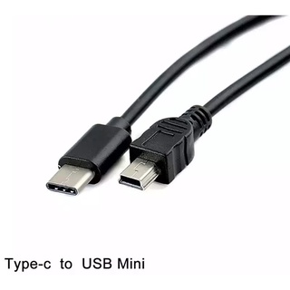 USB Type C 3.1ชายไป Mini USB 5 Pin B ชาย Converter OTG อะแดปเตอร์ตะกั่วข้อมูลสำหรับ notebook มือถือ