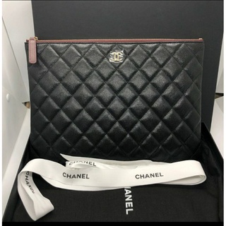 (พร้อมส่ง)*New*Chanel large ocase ดำคาเวียร์ อะไหล่ทอง