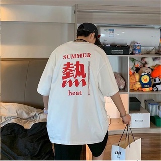 เสื้อยืดแขนสั้น พิมพ์ลายตัวอักษร ทรงหลวม เข้ากับทุกการแต่งกาย สไตล์ฮ่องกง แฟชั่นฤดูร้อน สําหรับผู้ชาย และผู้หญิง