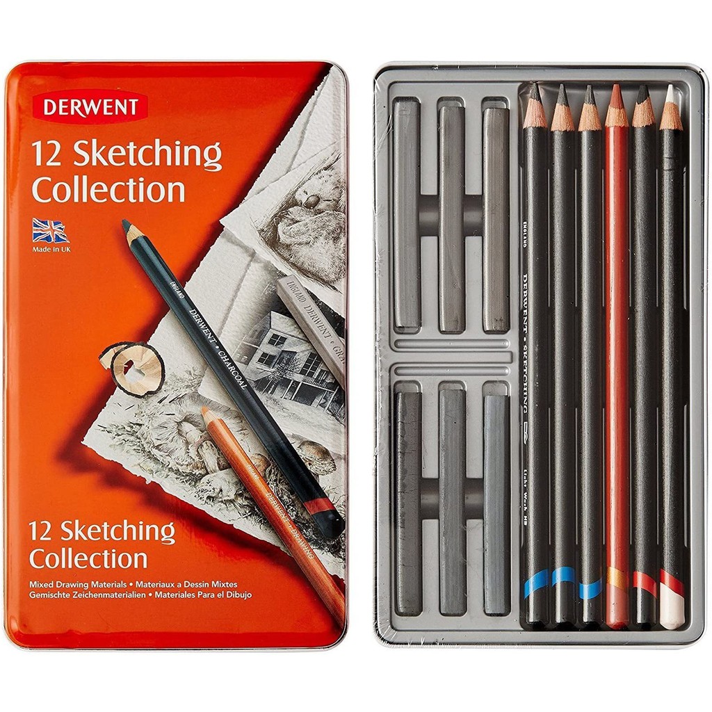 (พรีออร์เดอร์ 3-5 วัน) DERWENT SKETCHING COLLECTION 12