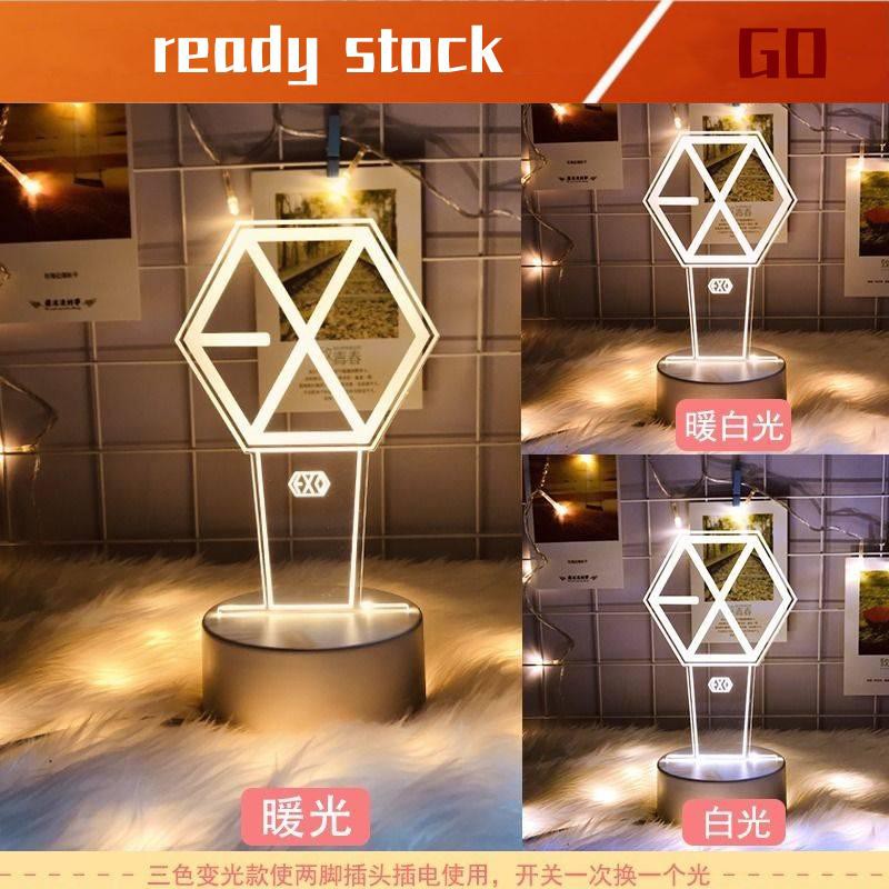 Ready Stock Lampu Bilik Tidur Lampu Tidur Hadiah Ulang Tahun Girlfriend Exo Creative Night Light Park Canlie Bian Bo H Shopee Thailand