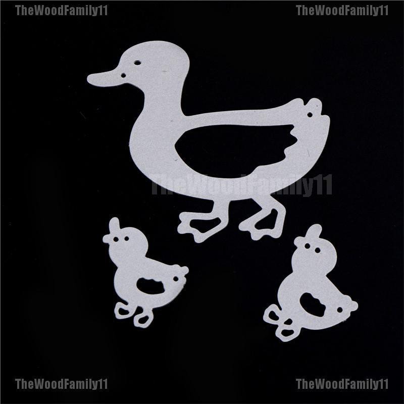 [THF] 3pcs duck cutting dies stencil scrapbook paper cards craft ...