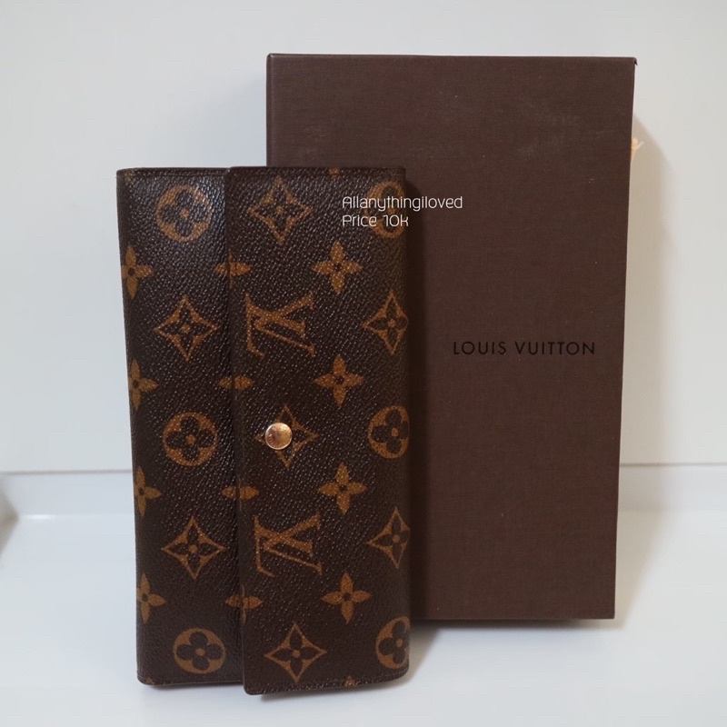 กระเป๋าสตางค์ LV : Louis Vuitton Long Wallet Pochette Monnaie Credit Monogram