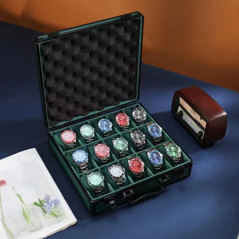 *พร้อมส่ง*กล่องนาฬิกา 15 เรือน กล่องเหล็กเกรดพรีเมี่ยม Watch Box กล่องใส่นาฬิกา