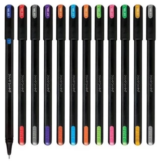 Pentonic ปากกาลูกลื่นกันน้ำ ปากกาอินเดีย ปากกา10สี กันน้ำ