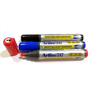 ปากกาเขียนกระดานไวท์บอร์ด หัวกลม Whiteboard Marker 3 มม.อาร์ทไลน์ Artline EK-517 ไร้กลิ่น