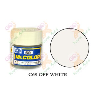 สีสูตรทินเนอร์ Mr.hobby Mr.color C69 Off White Gloss 10ml