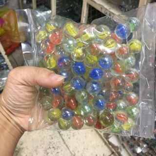 ถูกมาก ลูกแก้ว ขนาด 16mm/20ลูก/55บาท จัดส่งคละสี