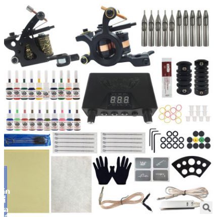 ชุดเครื่องสักคอย2ตัว พร้อมอุปกรณ์ สินค้าตามรูป   พร้อมคำแนะนำจากช่างสักที่มีประสบการณ์ (ร้านค้าในไทย