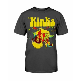 ถูกสุดๆใหม่! เสื้อยืดแขนสั้น ผ้าฝ้าย พิมพ์ลาย The Kinks สําหรับผู้ชาย และผู้หญิงรหัสเต็ม