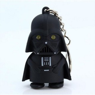 แสงสีแดงขึ้น LED Star Wars Darth Vader กับเสียงพวงกุญแจพวงกุญแจ