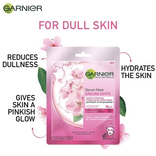 GARNIER การ์นิเย่ เซรั่ม มาสก์ ซากุระ ไวท์