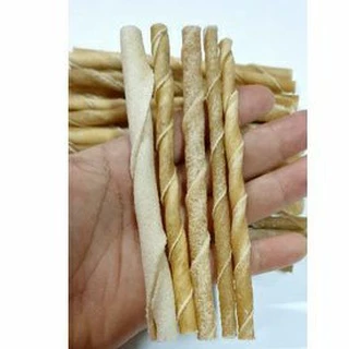ขนมขัดฟันสุนัข สติ๊กหนังเกลียวธรรมชาติ ขนาด 50กรัม,300กรัม