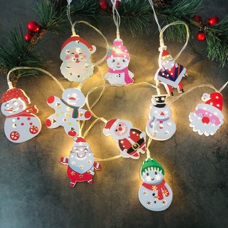 [Christmas  Products ]Santa Claus Doll LED Light 1.65M 10 Led Fairy String Lights To Decorate The Christmas Tree