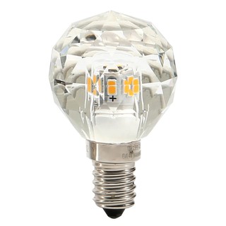 หลอดไฟ LED วอร์มไวท์ 4 วัตต์ EVE Crystal Round E27LED Bulb Warm White 4W EVE Crystal Round E27