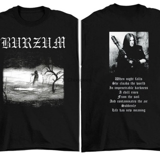 เสื้อยืดลําลอง แขนสั้น พิมพ์ลาย Burzum ASKE 90s สีดํา สไตล์วินเทจ สําหรับผู้ชาย