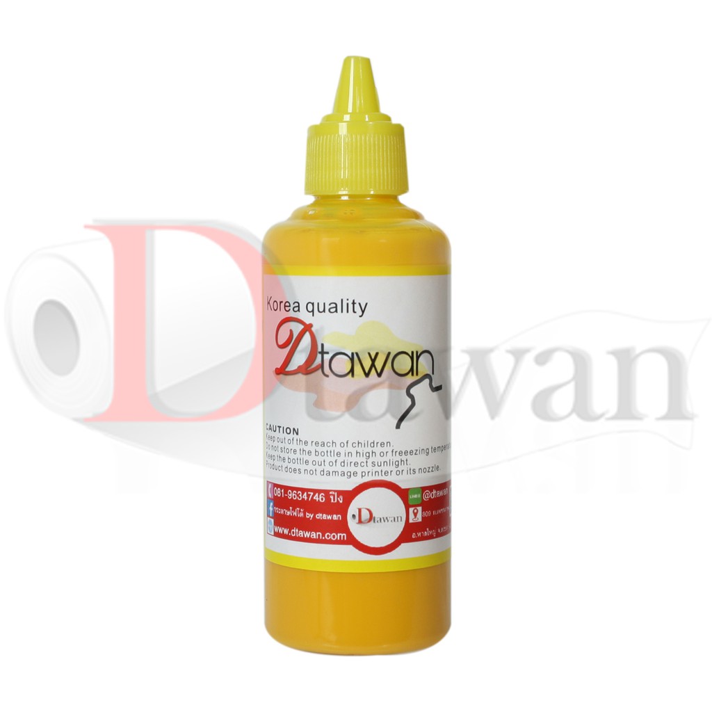 DTawan น้ำหมึก ซับลิเมชัน SUBLIMATION KOREA QUALITY คุณภาพสูง สำหรับปริ้นเตอร์เอปสัน ขนาด 100 ML. (BK,C,M,Y,LC,LM)