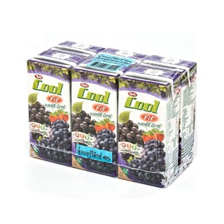 ทิปโก้ คูลฟิต เบอร์รี่มิกซ์ 40% 200 มล. แพ็ค 6 กล่อง Tipco Cool Fit Berry Mix 40% 200 ml. Pack of 6 boxes.