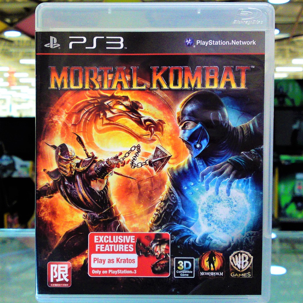 (Z3,EN) มือ2 Mortal Kombat แผ่นเกม PS3 แผ่นPS3 มือสอง แผ่นเกมส์