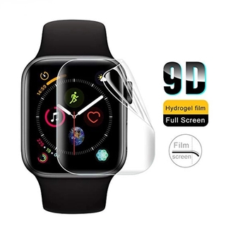 Soft Hydrogel ฟิล์มกันรอยแบบเต็มหน้าจอสำหรับ Apple Watch 38mm 42mm 40mm 44mm ฟิล์มนิรภัยสำหรับ iwatch 6/5/4/3/2/1/SE ไม่ใช่แก้ว