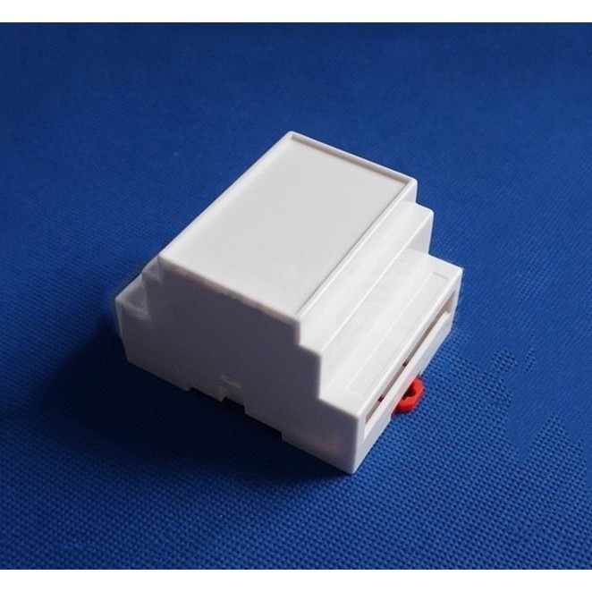 Din Rail Plastic Enclosures box (กล่องพลาสติกเกาะราง รางรีเลย์ รางปีกนก) 88 X 72 X 59mm