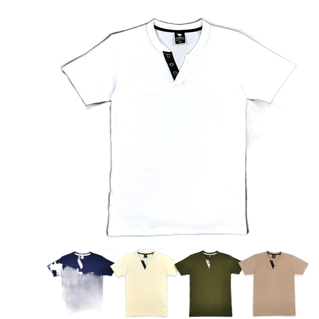 new product promotion ✳☌IBEROZ ลดทันที 50.- โค้ด HBRZJAN : เสื้อคอวี เสื้อสีพื้น เสื้อมีกระดุม รุ่นV