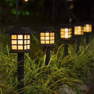 iRemax Solar LED ไฟปักสนามอัตโนมัติใช้พลังงานแสงอาทิตย์โซล่าเซลล์ รุ่น เจแปนนิสคลาาสิกเฮาท์ (แพ็ก 4 ชิ้น)