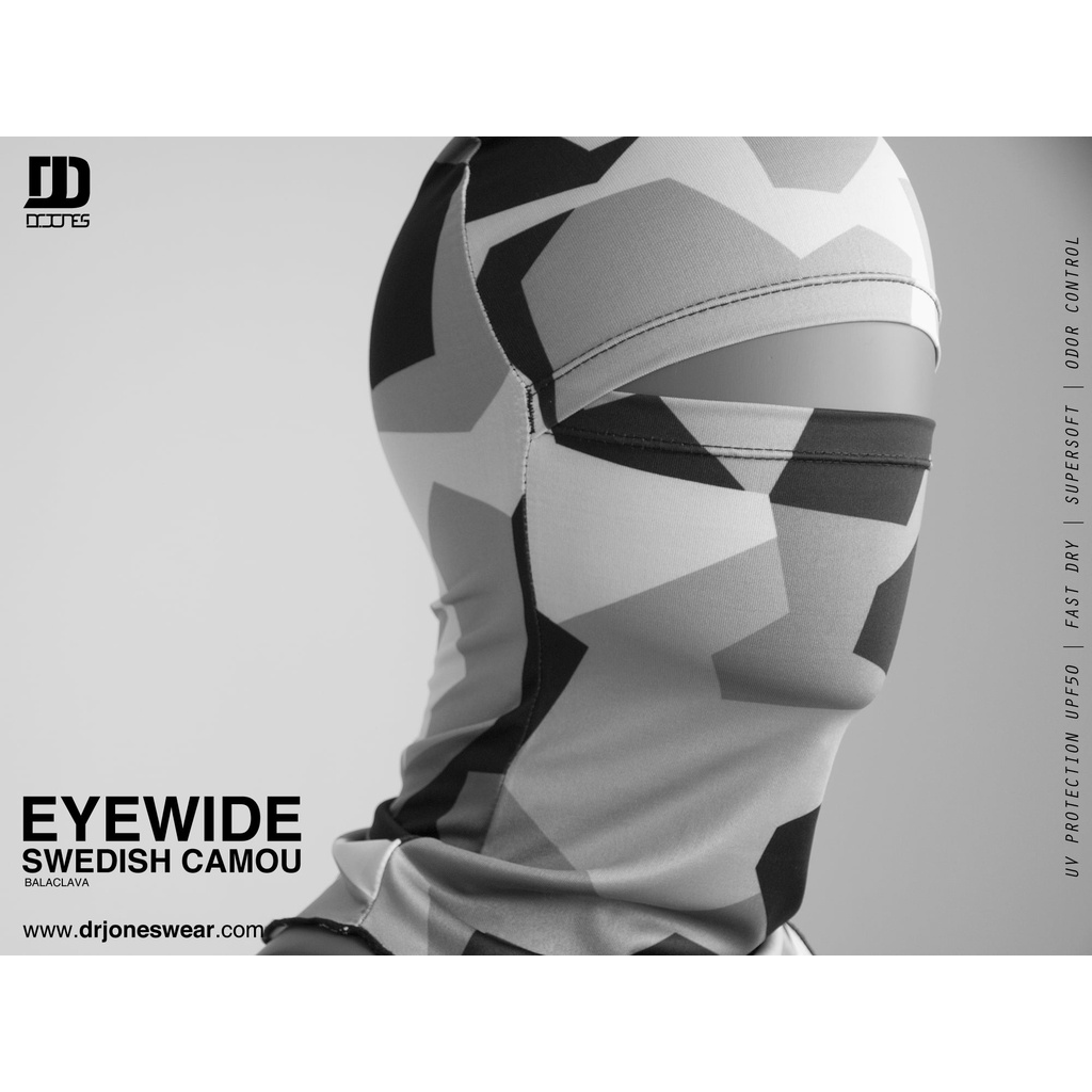 โม่งคลุมหัว Dr.Jones รุ่น Eye wide UV ไร้ตะเข็บ ป้องกันรังสี UV ( UPF48 )