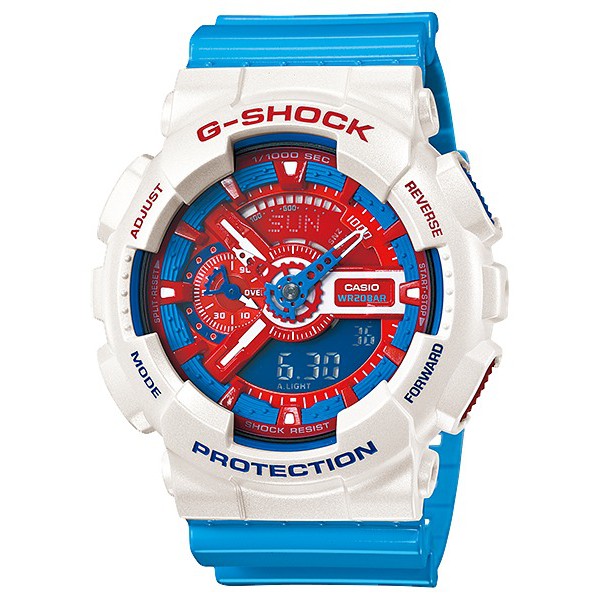 นาฬิกา คาสิโอ Casio G-Shock Limited model Red&amp;Blue series รุ่น GA-110AC-7A โดเรม่อน