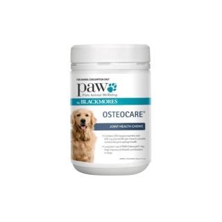 #ส่งฟรี PAW By Blackmores Osteocare Joint Health วิตามินบำรุงข้อกระดูกสุนัข จากออสเตรเลีย รสเนื้อจิงโจ้ Exp.11/2023