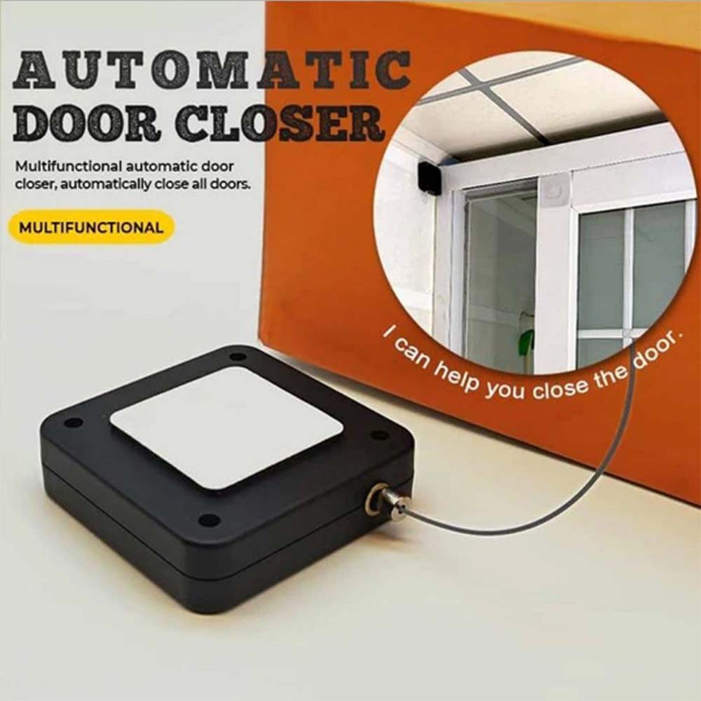อุปกรณ์ปิดประตูอัตโนมัติระบบเซนเซอร์ Punch-free Automatic Sensor Door Closer Door Closer Automatic Adjustable Closers Drawstring Auto Close Door-Closer