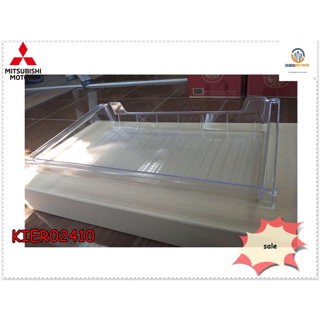 ขายอะไหล่ของแท้/ถาดใต้ช่องฟรีสตู้เย็นมิตซูบิชิ/KIER02410/MITSUBISHI/TRAY Room/MR-S49K-SL / MR-14D / 
