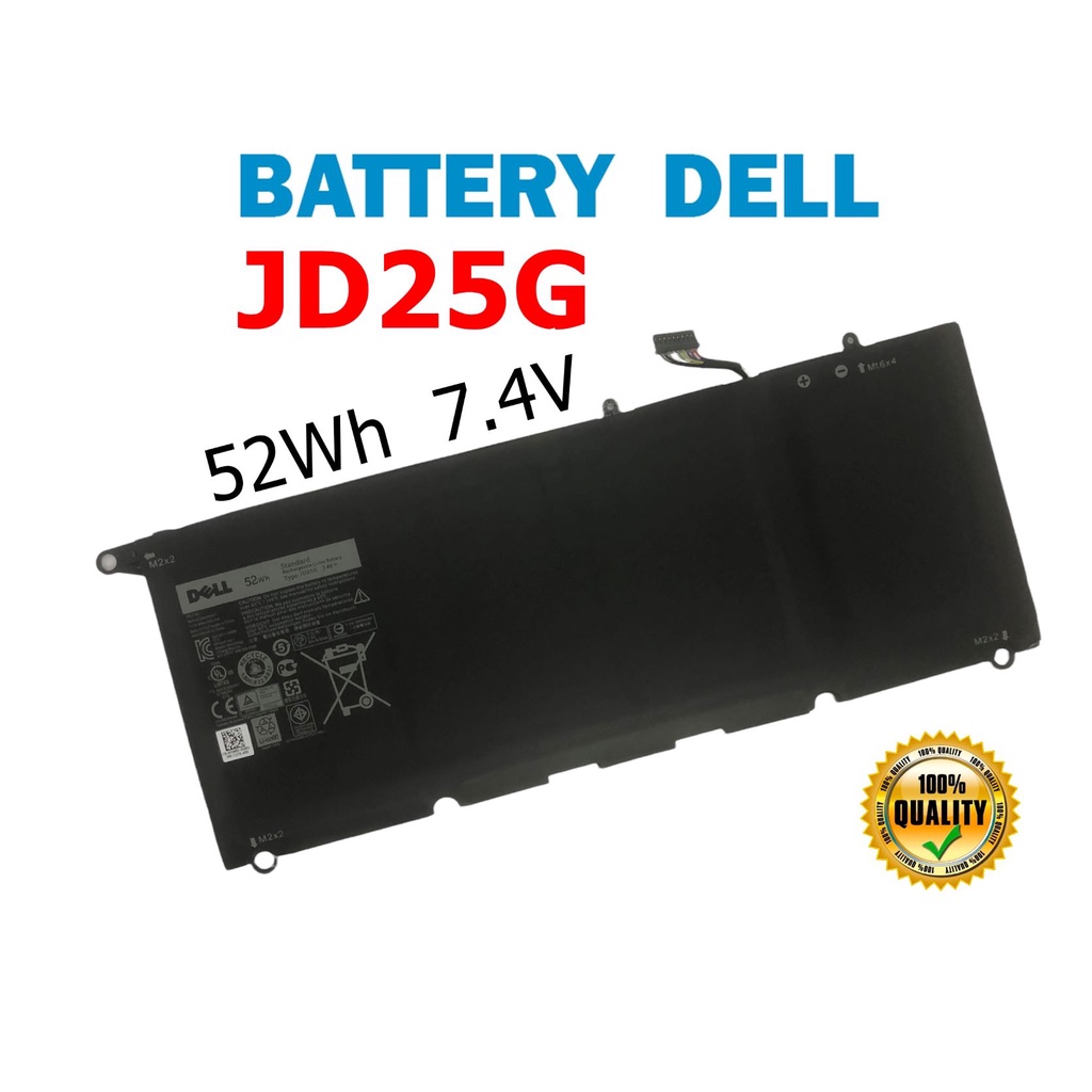 Dell แบตเตอรี่ JD25G (สำหรับ XPS 13 9350, 13D 9343 Series) Dell Battery Notebook เดล แบตเตอรี่ โน๊ตบ