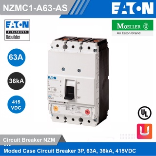 EATON Moded Case Circuit Breaker 3P, 63A, 36kA ที่ 415VDC - NZMC1-A63-AS สั่งซื้อได้ที่ร้าน Uelectric